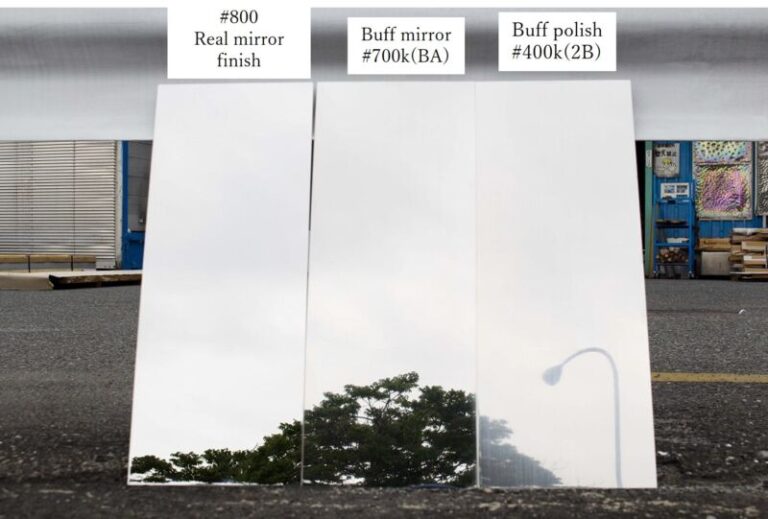 Differences in the appearance of the stainless steel mirror finish